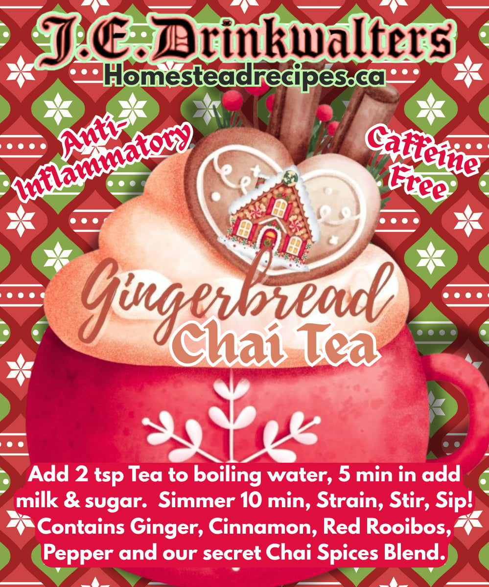 Gingerbread Chai aka Body Pain Chai Loose Leaf Tea Caffeine Free